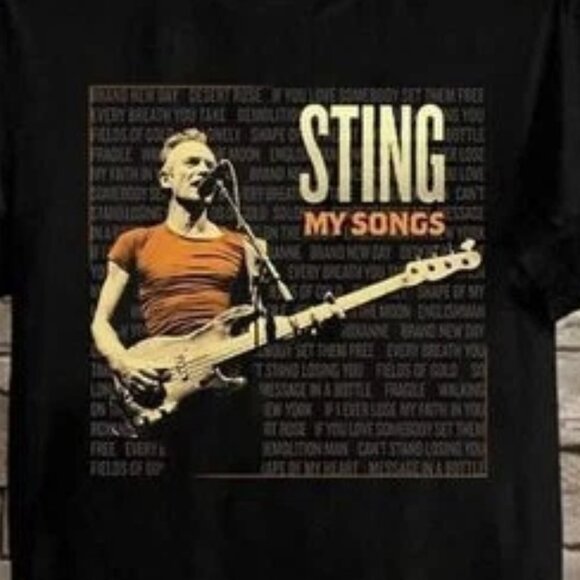 Sting My Songs 2023 Tour Tshirt Sting My Songs World 2 Sided T Shirts 152 - Picture 2 of 6